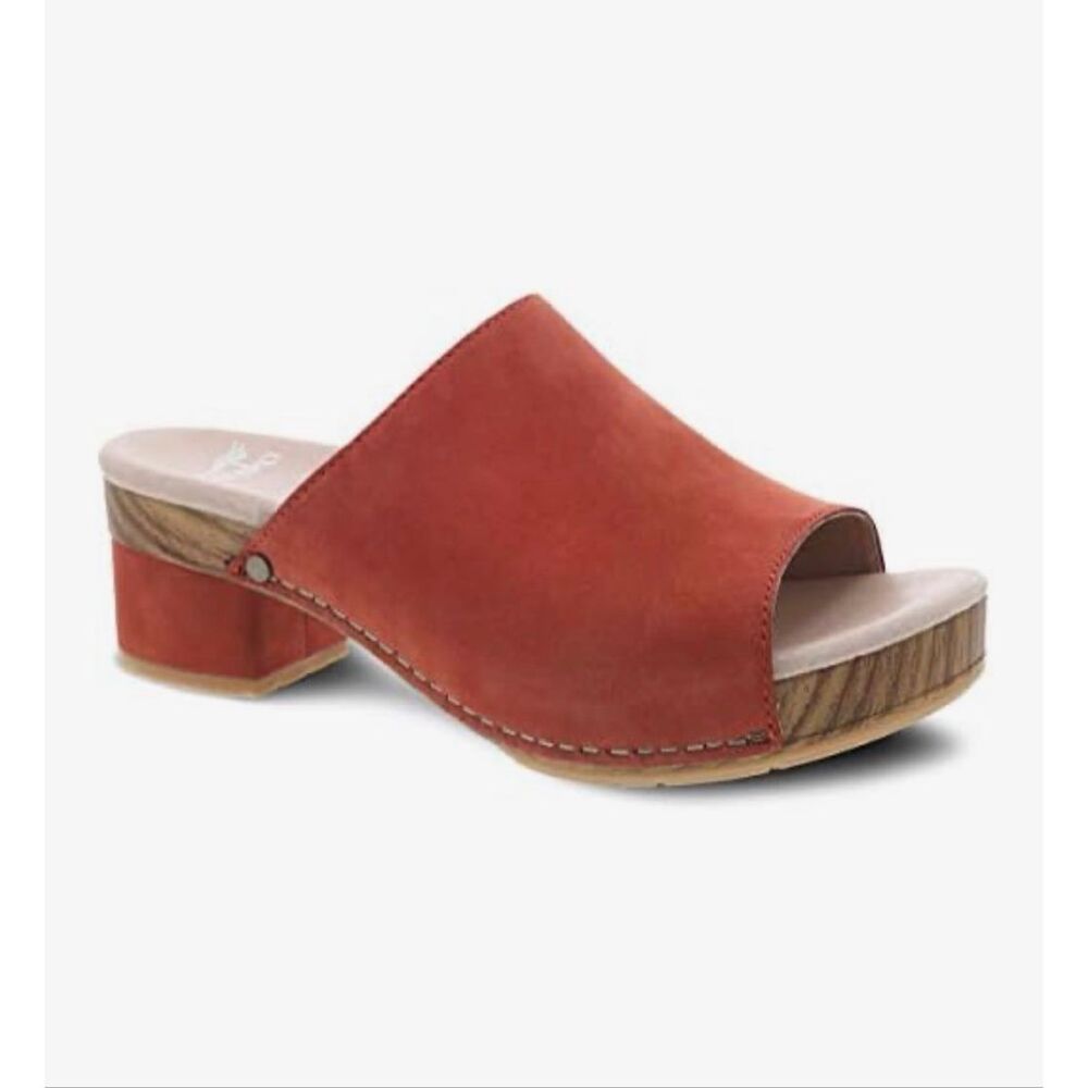 Dansko Women's Rust Red Open-Toe Mule Sandal